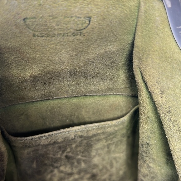 Vintage 1920’s Hand Tooled Brown Leather Purse Metal Snap Frame Closure - Picture 15 of 16